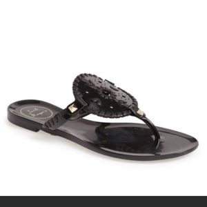 Jack Rogers Black ‘Georgica’ Jelly Sandal